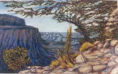 Canyon drawing