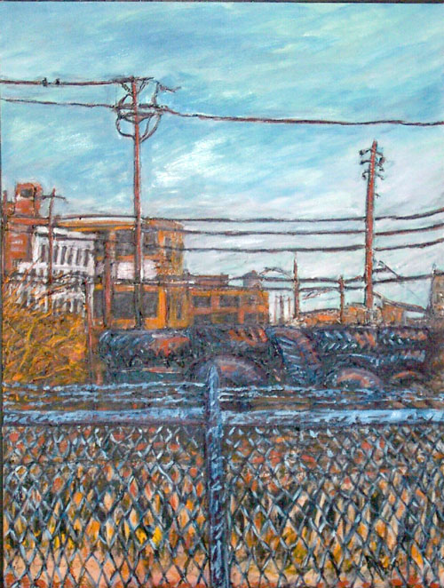 'Construction on Lombardy' by Dana Frostick